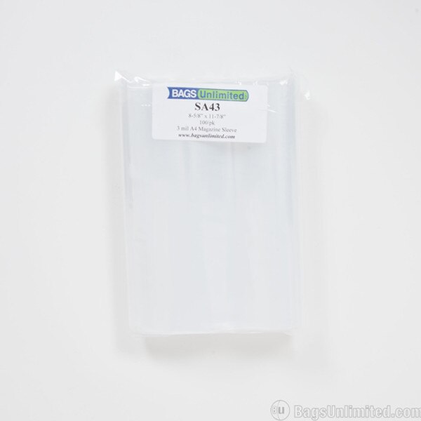 A4 Magazine Polyethylene Sleeve